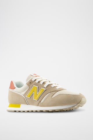 Baskets en cuir suédé 373 - Beige