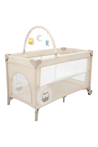 Lit parapluie Complet Duo - De 0 à 36 mois - Jusqu'à 36 kg - Beige