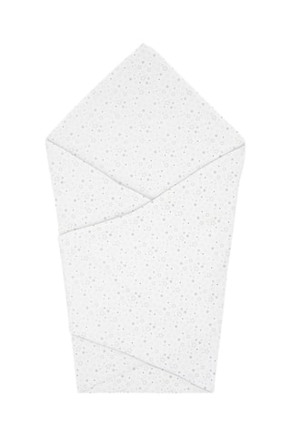 2 mousselines Love - 120 x 120 cm - Gris
