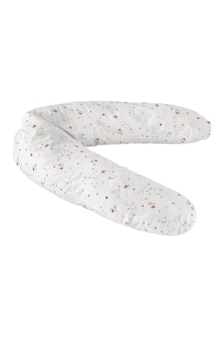 Coussin d'allaitement Joli môme - Gris et blanc - 145 x 25 cm