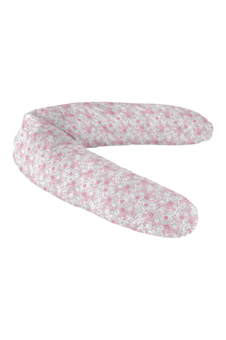 Coussin d'allaitement Poétik lulu - Rose et gris - 145 x 25 cm