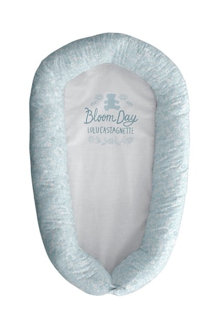 Réducteur de lit Bloom Day - Bleu et blanc - Jusqu'à 8 mois - Turquoise