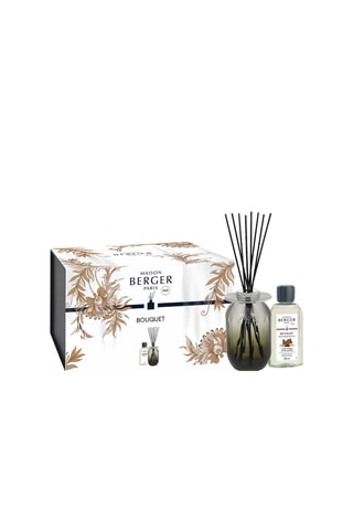 Coffret bouquet parfumé - Evanescence grise - Cuir Mystique - Oriental - 200 ml