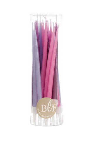 Bougies d'anniversaire - Rose, violet & pivoine - 20 bougies