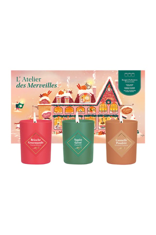 Coffret bougies parfumées - Atelier des merveilles - 3 x 75 g