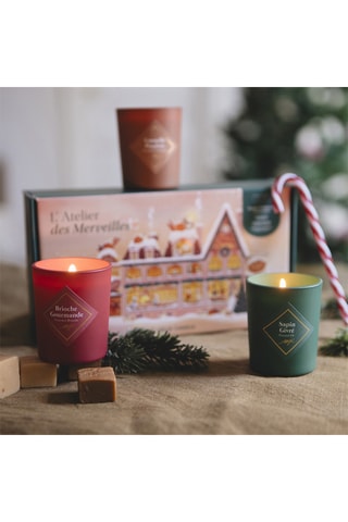 Coffret bougies parfumées - Atelier des merveilles - 3 x 75 g