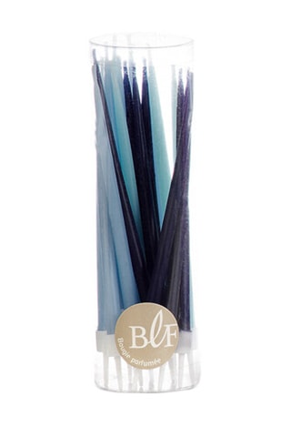 Bougies d'anniversaire - Bleu clair, bleu foncé & turquoise - 20 bougies