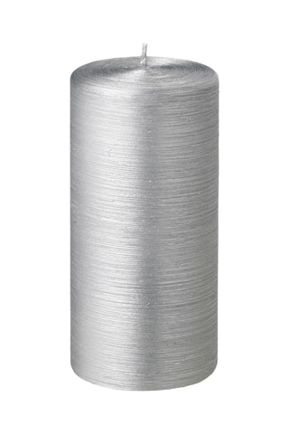 Bougie non parfumée - Argent - 490 g