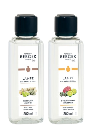Duo de recharges parfum pour lampe - 2 x 250 ml