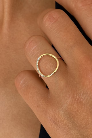 Anillo - Oro amarillo y diamantes