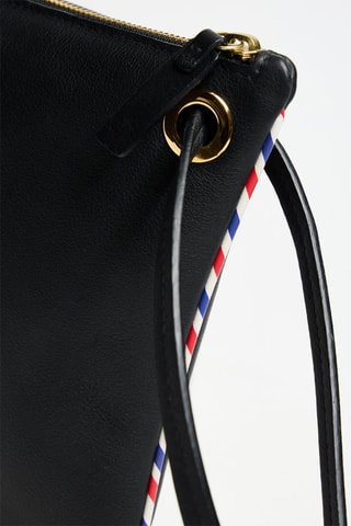 Bolso de mano de piel bovina - Negro