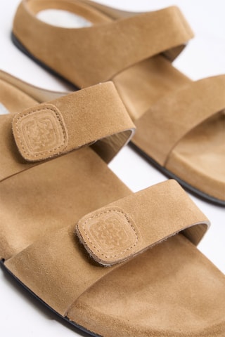 Sandalias de nobuk - Negro
