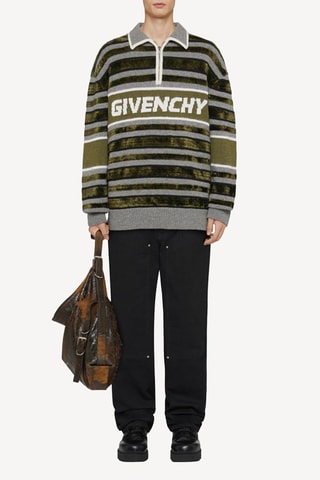 Trui - Gemêleerd Grijs en Kaki - Givenchy