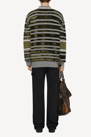 Trui - Gemêleerd Grijs en Kaki - Givenchy