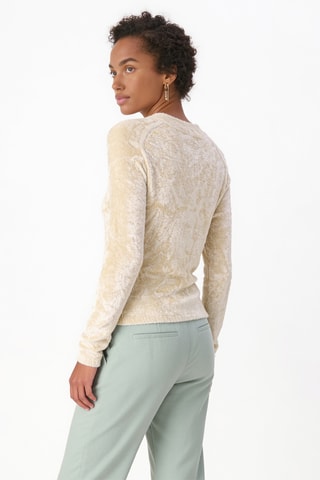 Jersey de terciopelo - Beige
