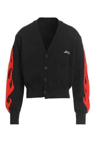Cárdigan - Negro y rojo