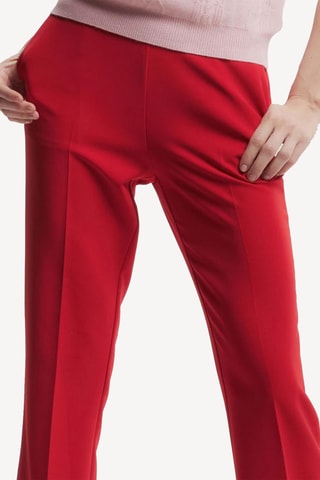 Pantalón de traje slim fit de lana - Rojo
