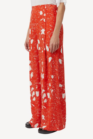 Pantalón de tiro alto - Rojo