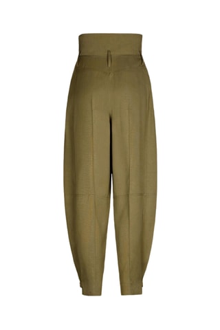 Pantalón de tiro alto - Caqui