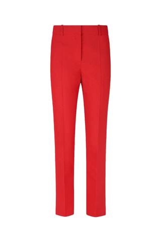 Pantalón slim fit de lana - Rojo