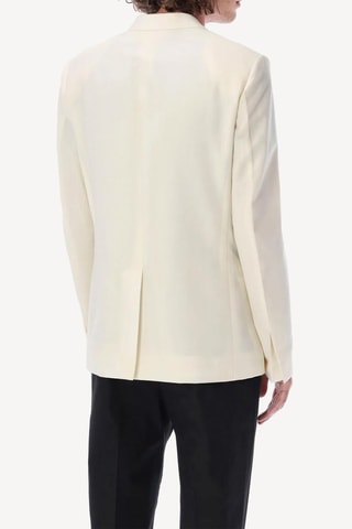 Chaqueta de lana y angora - Marfil