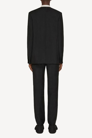 Chaqueta de angora y lana - Negro