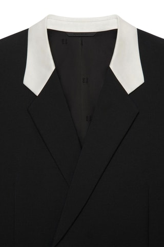 Chaqueta de angora y lana - Negro