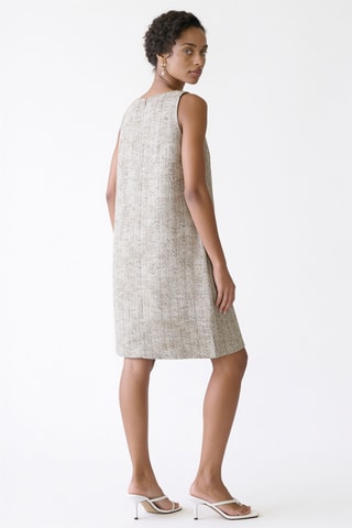 Vestido recto - Beige jaspeado
