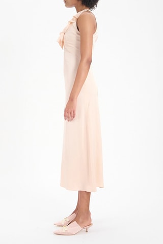 Vestido midi Victorine - Rosa empolvado