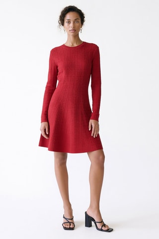 Vestido evasé - Rojo