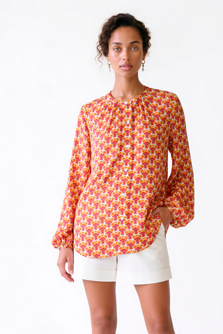 Camisa de seda - Rojo