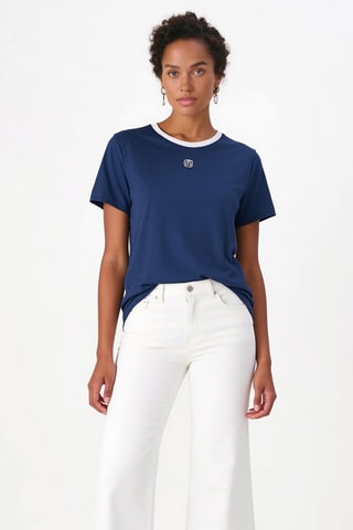 Camiseta de algodón orgánico - Azul marino