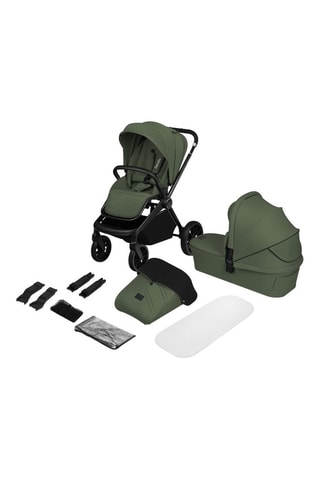 2-in-1 Multifunctionele Kinderwagen Mika Plus  -  Vanaf de geboorte t/m 4 jaar - Groen
