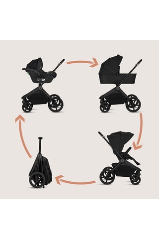 Kinderwagen Trio Freya -  vanaf 9 maanden -   T/m 22 kg - Zwart