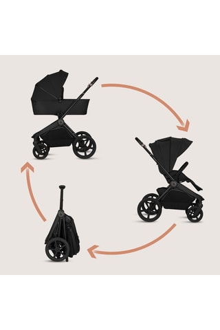 Kinderwagen Freya -  Vanaf de geboorte -   T/m 22 kg - Zwart