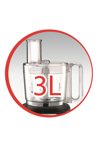 Multifunctionele Keukenmachine en Accessoires van Roestvrij Staal Double Force Compact - 3 l - Zwart