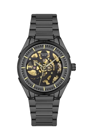 Doublé Ion Zwart Quartz Horloge