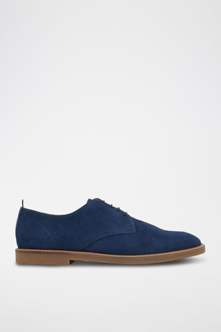 Nubuck Derby’s - Marineblauw