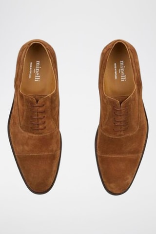 Kalfsnubuck Brogues - Camel