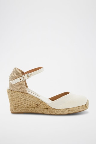 Espadrilles met Sleehak - Beige