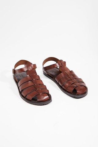 Leren Sandalen Nori - Bruin