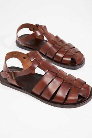 Leren Sandalen Nori - Bruin
