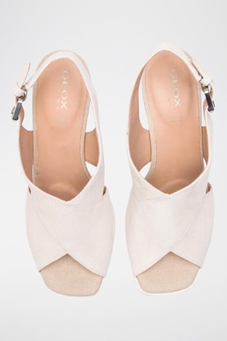 Nubuck Sandalen met Hak Jenieve - Ecru - Geox