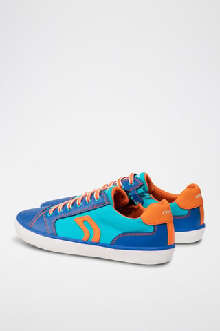 Sneakers Gisli - Koningsblauw en Turquoise - Geox