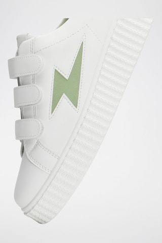 Platform Sneakers Aleïna - Wit en Groen