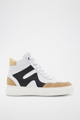 Hoge Leren Sneakers - Wit