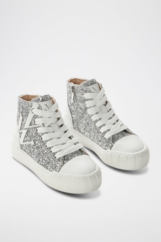 Hoge Sneakers Lina - Zilverkleurig