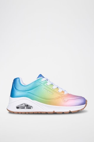 Leren Sneakers Dip and Dye - Paars en Oranje - Skechers