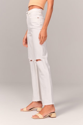 Straight Jeans Hoge Taille - Wit
