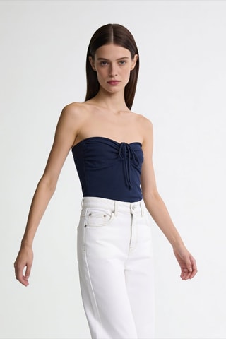Strapless Top - Zwart